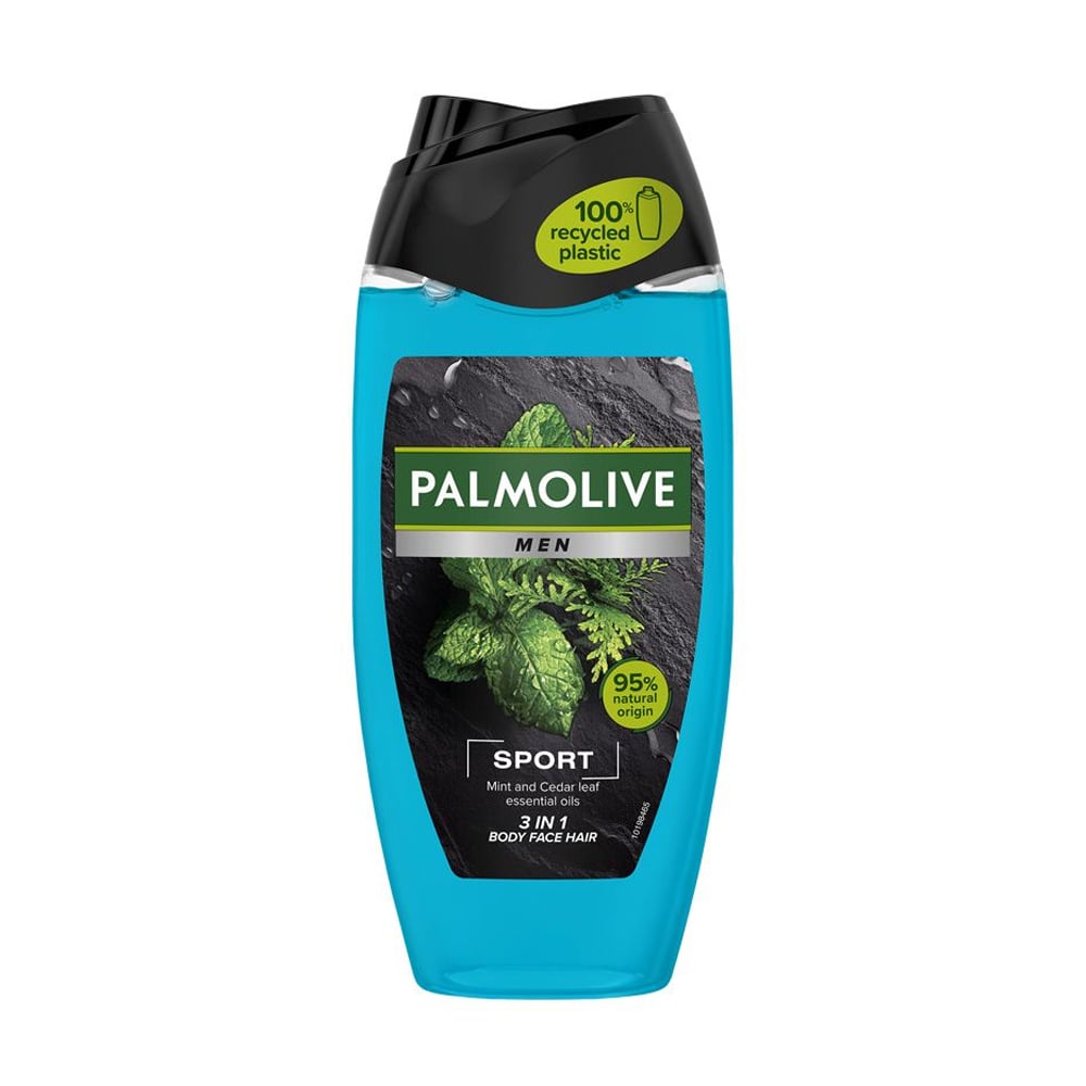 Чоловічий гель для душу Palmolive Men Sport Ефірні олії м'яти та листя кедра, 250 мл